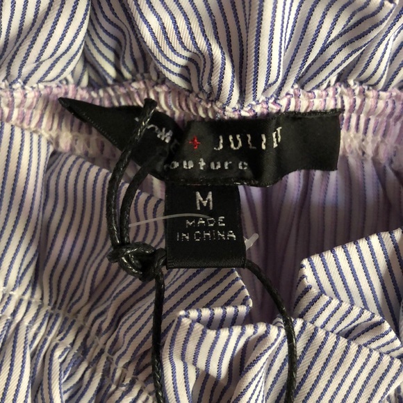 Romeo & Juliet Couture • Pinstriped Blouse - Picture 4 of 6